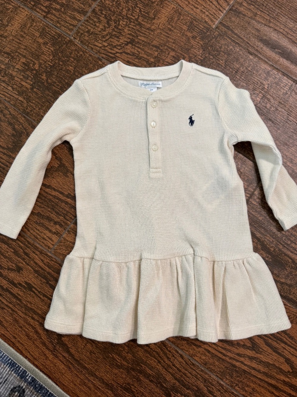 Baby Girls Ralph Lauren Ruffle Dress - 12M